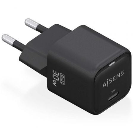 AISENS ASCH-30W1P019-BK cargador de dispositivo móvil Universal Corriente alterna Carga rápida Interior_0