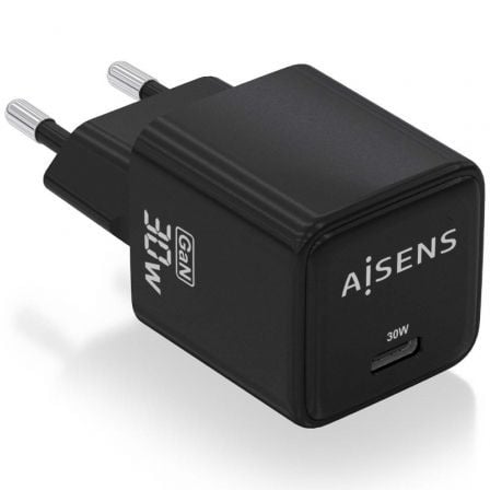 AISENS ASCH-30W1P036-BK cargador de dispositivo móvil Universal Corriente alterna Carga rápida Interior_0