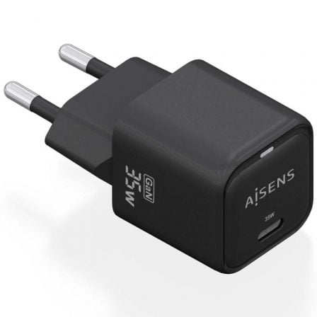 Cargador Gan de Pared Aisens ASCH-35W1P023-BK/ 1xUSB Tipo-C/ 35W_0