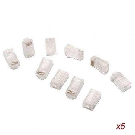 Conector RJ45 AISENS / Cat.5e / 50 uds / Preto / A138-0291