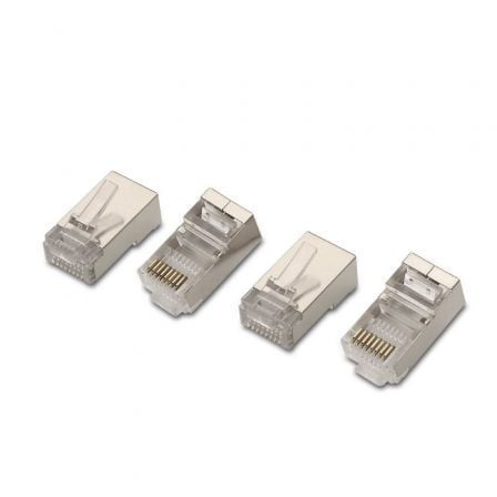 Conector RJ45 AISENS / Cat.6 / 10 uds / Preto / A139-0298