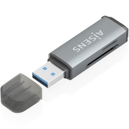 Lector de Tarjetas Externo Aisens ASCR-2A09-GR/ USB 3.1_0