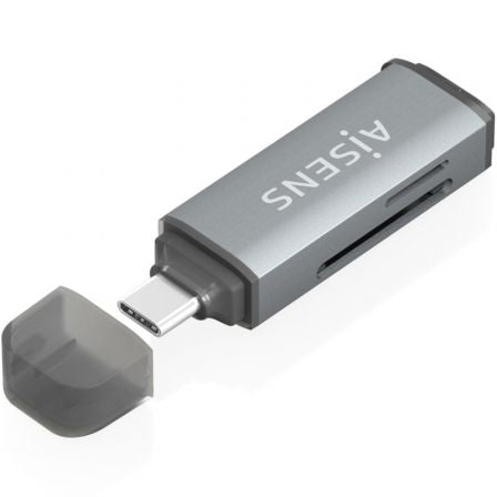 Lector de Tarjetas Externo Aisens ASCR-2A09-GR/ USB 3.1_0