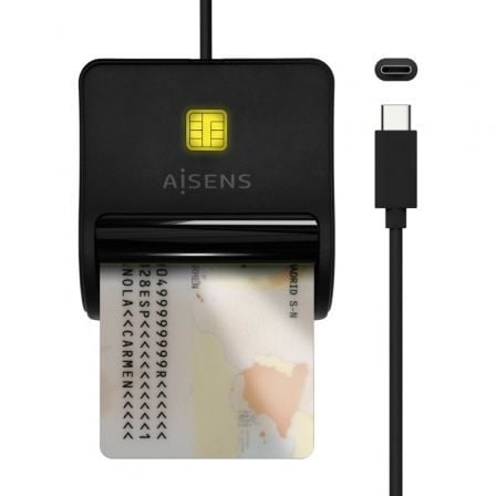 AISENS ASCR-SN03C-BK lector de control de acceso Lector USB de control de acceso_0