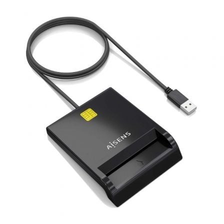 Lector de DNI y Tarjetas Aisens ASCR-SN06-BK/ Negro_0