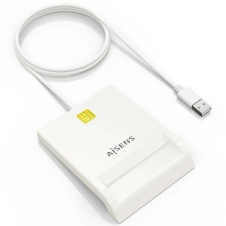 Lector de DNI y Tarjetas Aisens ASCR-SN07-W/ Blanco_0