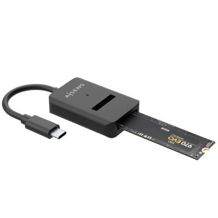 Dock USB Tipo-C para SSD M2 SATA/NVMe Aisens ASUC-M2D011-BK/ Negro_0
