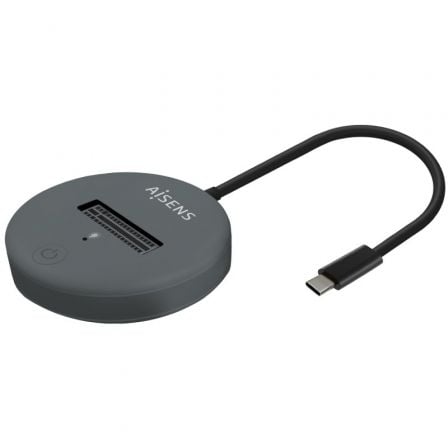 Dock USB Tipo-C para SSD M2 SATA/NVMe Aisens ASUC-M2D014-GR/ Gris_0