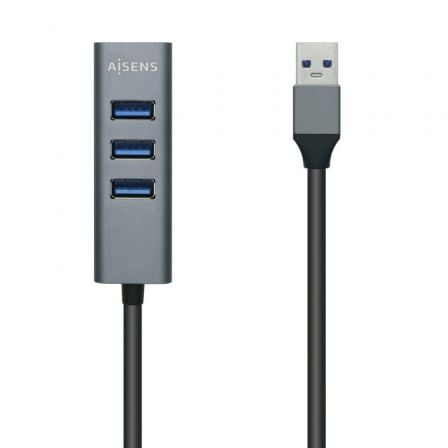 Hub USB 3.0 AISENS / 4xUSB / Preto / A106-0507