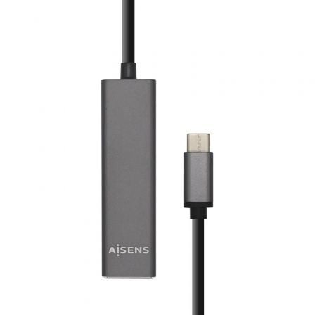 Hub USB Tipo-C AISENS / 4xUSB / Preto / A109-0403
