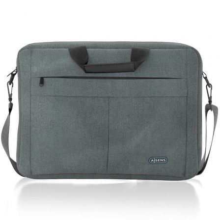 Maletín Aisens ASBG-BC025-GR para Portátiles hasta 15.6"/ Gris_0