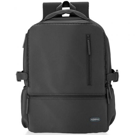 Mochila Aisens ASBG-BP086-BK para Portátiles hasta 15.6"/ Impermeable/ Negro_0