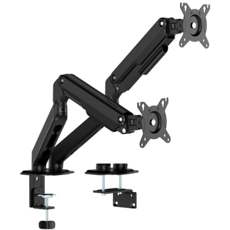 Soporte de Mesa con Contrapeso para 2 Monitores Aisens DT32TSR-451/ Giratorio/ Inclinable/ hasta 9kg_0