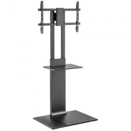 Soporte de Suelo Inclinable/ Giratorio con Bandeja DVD Aisens FT86TSE-399 para TV de 37-86"/ hasta 50kg_0