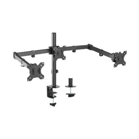 Soporte para 3 Monitores AISENS / Preto / DT27TSR-061
