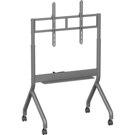 Soporte de Suelo Inclinable/ Giratorio con Ruedas y Manivela Aisens FT90E-469 para TV 55-90"/ hasta 90kg_0