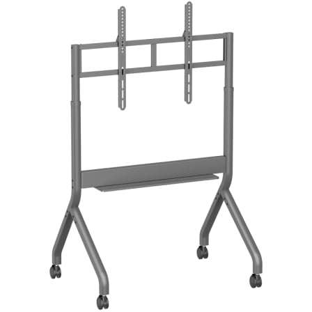 Soporte de Suelo Motorizado/ Inclinable/ Giratorio con Ruedas y Manivela Aisens FTF90E-467 para TV 55-90"/ hasta 90kg_0
