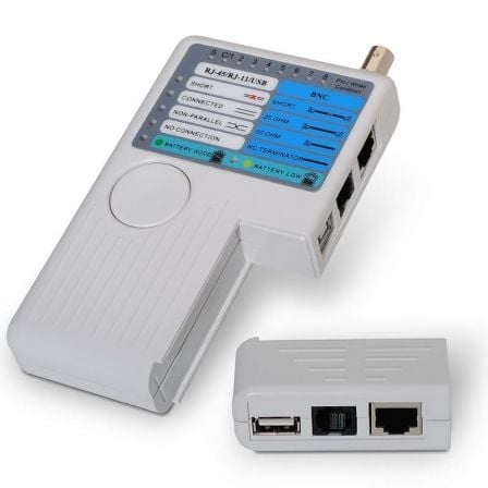 Tester Aisens A142-0313 para RJ11-RJ12-RJ45/ USB/ Coaxial_0