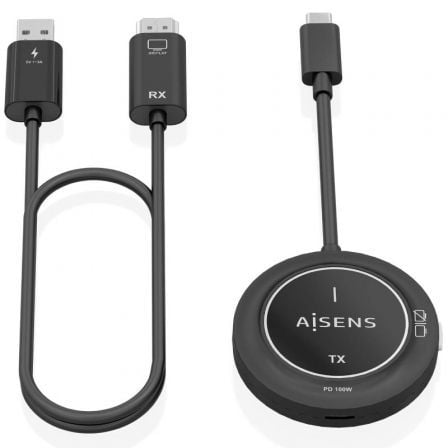 AISENS ASWL-H2KC30M004-BK extensor audio/video Transmisor y receptor de señales AV_0