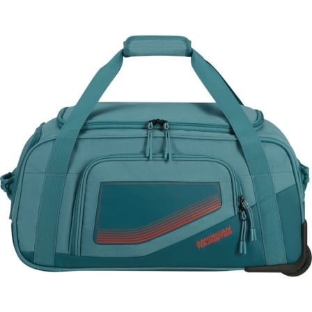 Bolsa de Viaje con Ruedas American Tourister City Racer S/ 55x35x25cm/ 2 Ruedas/ Azul Verdoso_0