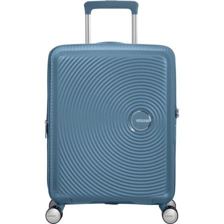 Maleta de Cabina American Tourister SoundBox Spinner 55cm/ 55x40x20cm/ 4 Ruedas/ Azul Piedra_0