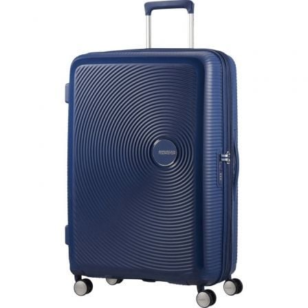 Maleta Grande American Tourister SoundBox Spinner 77cm/ 77x51.5x29.5cm/ 4 Ruedas/ Azul Marino_0