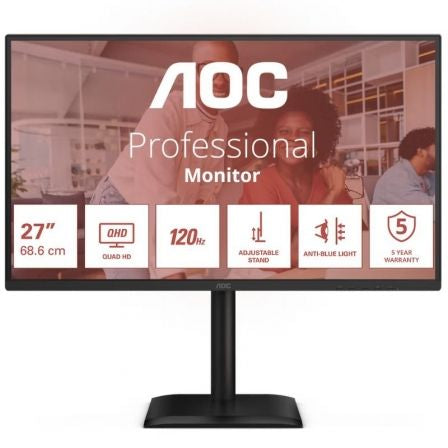 Monitor AOC 27 IPS 120Hz reg alt USB-C / Preto / Q27E4CV_0