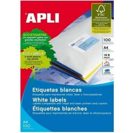 Etiquetas Adhesivas Apli 1273/ 70 x 37mm/ 100 Hojas_0