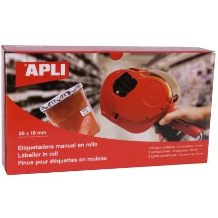 Etiquetadora Apli 101419 para Rollo de 26 x 16mm_0