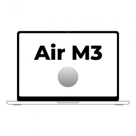 Apple Macbook Air 15" / M3 8-Core CPU/ 16Gb/ 512Gb SSD/ 10-Core GPU/ Plata_0