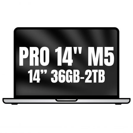 Apple Macbook Pro 14"/ M5 Max 36-Core CPU/ 36GB/ 2TB SSD/ 32-Core GPU/ Plata_0