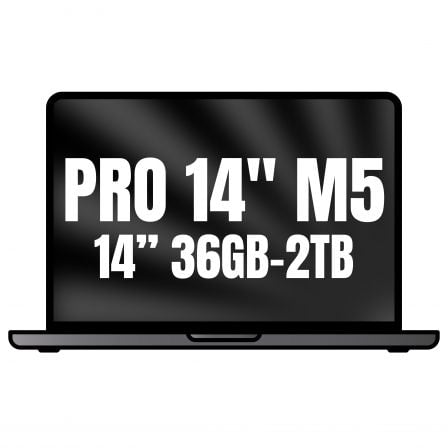 Apple Macbook Pro 14"/ M5 Max 18-Core CPU/ 36GB/ 2TB SSD/ 32-Core GPU/ Negro Espacial_0