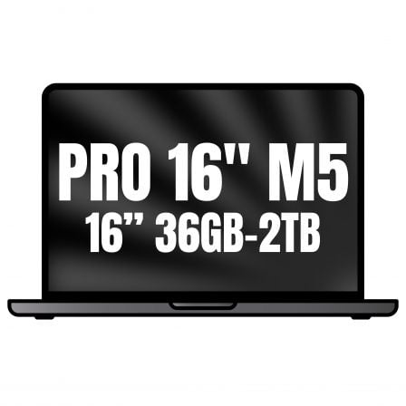 Apple Macbook Pro 16"/ M5 Max 18-Core CPU/ 36GB/ 2TB SSD/ 32-Core GPU/ Negro Espacial_0