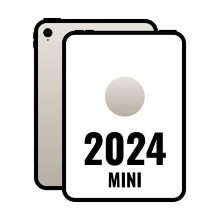 iPad Mini 8.3" 2024 7th WiFi/ A17 Pro/ 128GB/ Blanco Estrella- MXN83TY/A_0
