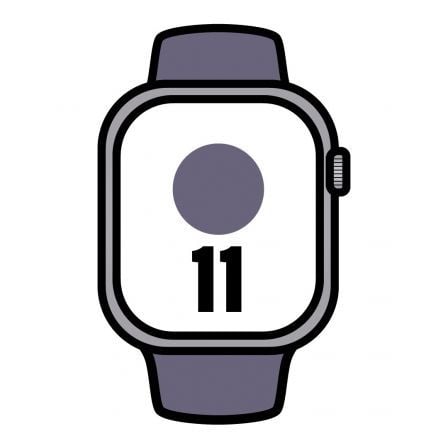 Relógio Apple Série 11 GPS + Cellular 42mm / Alumínio Prata / Cinturino Sport Violeta Nebuloso / 0195950470246_0