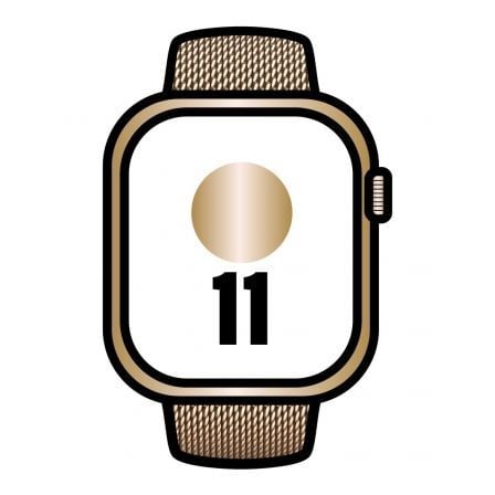 Smartwatch Apple / Titanio Ouro / Cinturino Loop Maglia Milanese Ouro M/L / 0195950480283_0