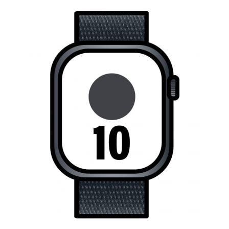 Apple Watch Series 10/ GPS/ 46mm/ Caja de Aluminio Negro Azabache / Correa Loop Deportiva Tinta_0