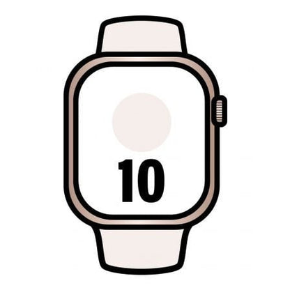 Apple Watch Series 10/ GPS/ 46mm/ Caja de Aluminio Oro Rosa / Correa Deportiva Rosa Rubor M/L_0