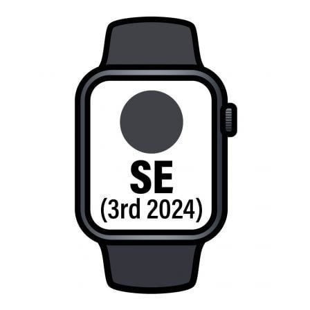 Apple Watch SE 3rd V2/ GPS/ 40mm/ Caja de Aluminio Medianoche/ Correa Deportiva Medianoche S/M_0