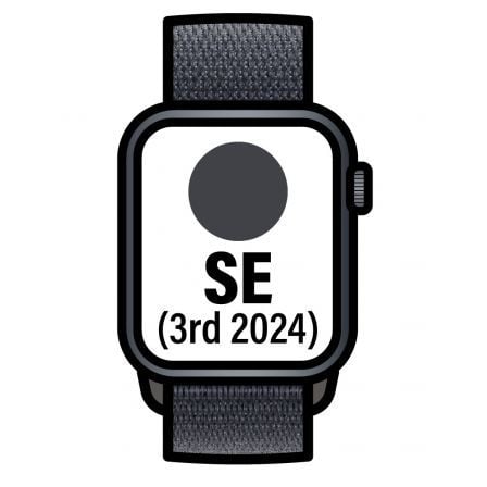 Apple Watch SE 3rd V2/ GPS/ 40mm/ Caja de Aluminio Medianoche/ Correa Loop Deportiva Tinta_0