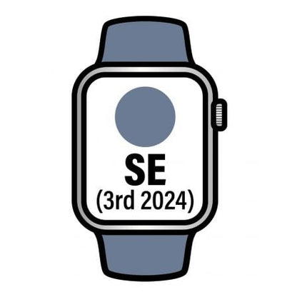 Apple Watch SE 3rd V2/ GPS/ 40mm/ Caja de Aluminio/ Correa Deportiva Azul Denim S/M_0