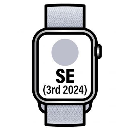 Apple Watch SE 3rd V2/ GPS/ 40mm/ Caja de Aluminio/ Correa Loop Deportiva Azul Nube_0