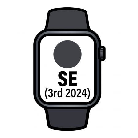 Apple Watch SE 3rd V2/ GPS/ Cellular/ 40mm/ Caja de Aluminio Medianoche/ Correa Deportiva Medianoche S/M_0
