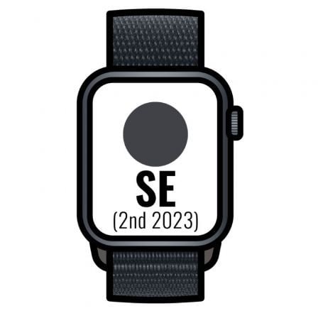 Apple Watch SE 2 Gen 2023/ GPS/ 44mm/ Caja de Aluminio Medianoche/ Correa Deportiva Loop Medianoche_0