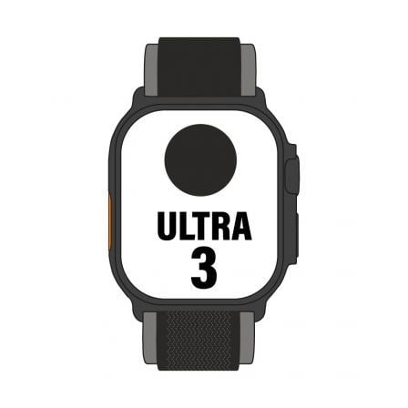 Smartwatch Apple / Ultra 3 GPS + Cellular / Titanio Preto 49mm com Trail Loop_0
