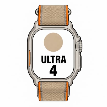 Apple Watch Ultra 4/ GPS/ 49mm/ Caja de Titanio Natural/ Correa Loop Trail Arena M/L_0