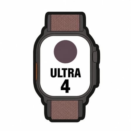 Apple Watch Ultra 4/ GPS/ 49mm/ Caja de Titanio Negro/ Correa Loop Alpine Burdeos L_0