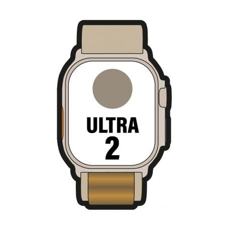 Apple Watch Ultra 2/ GPS/ Cellular/ 49mm/ Caja de Titanio/ Correa Loop Alpine Canela Pequeña_0