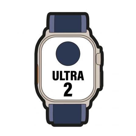 Apple Watch Ultra 2/ GPS/ Cellular/ 49mm/ Caja de Titanio/ Correa Loop Trail Azul M/L_0