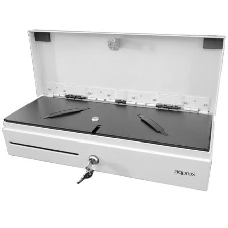 Cajón Portamonedas Approx appCASH02FLIPTOPWH/ Manual y Automático/ Blanco_0